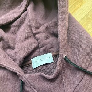 John Elliott Burgundy Hooded Sweatshirt - Size 2 (Medium)